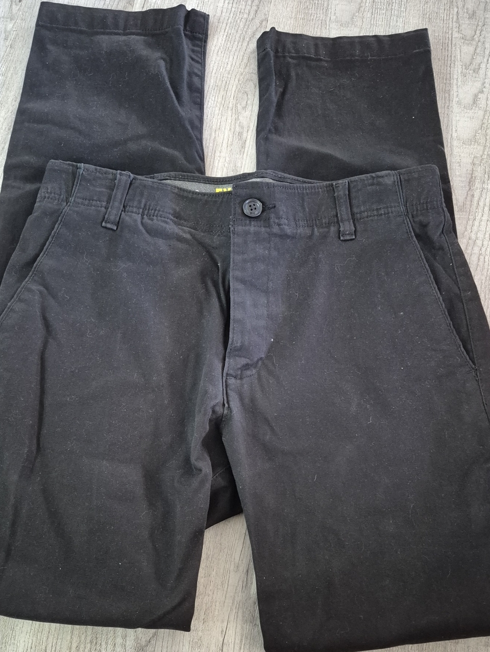 Lee Black Chino Pants - Classic Straight Fit 32X34
